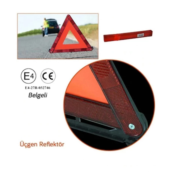 Katlanır Üçgen Reflektör ürün görseli 1