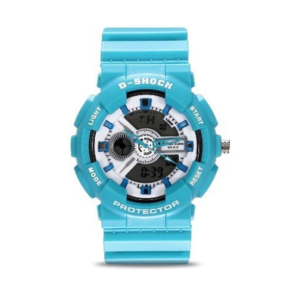 Daniel Klein D-SHOCK Turkuaz Analog&Dijital Unisex Kol Saati ürün görseli 1
