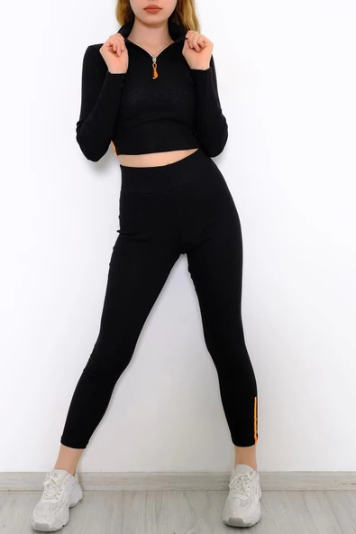 Baskılı Oversize T-shirt - Siyah - Resim 8