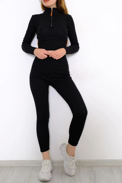 Baskılı Oversize T-shirt - Siyah - Resim 5