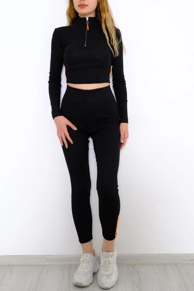 Baskılı Oversize T-shirt - Siyah - Resim 4