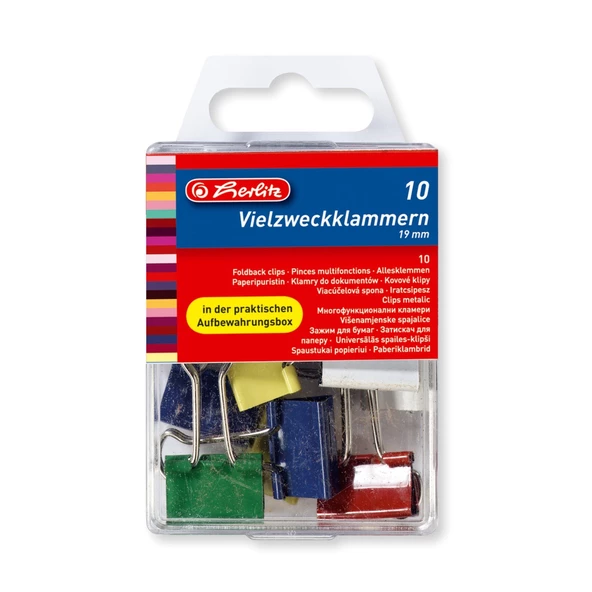 Herlitz Klips Renkli 10lu 257 ürün görseli 1