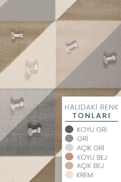 Notta 1107 Gri Yumuşak Dokulu Salon Mutfak Koridor Oturma Odası Dokuma Makine Halısı - Resim 6