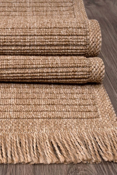 Konfor Vlora 4761 Jüt Hasır Bukle Örme Kilim - Resim 2