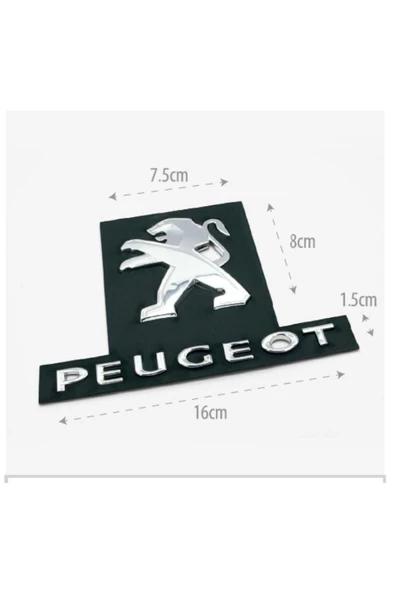 Peugeot 301 Bagaj Yazı + Amblem 2017 ve Sonrası İçin Uyumlu ürün görseli 1