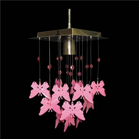 D-light Kelebek Pembe Tekli Avize - Resim 3