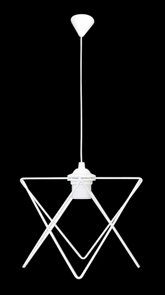 D-light BADE TEKLİ AVİZE BEYAZ - Resim 2