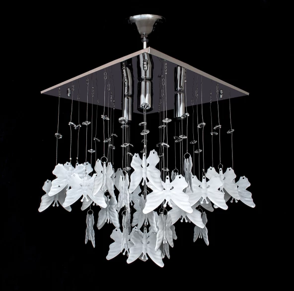 D-light Kelebek Avize Beyaz 30 x 30 cm ürün görseli 1