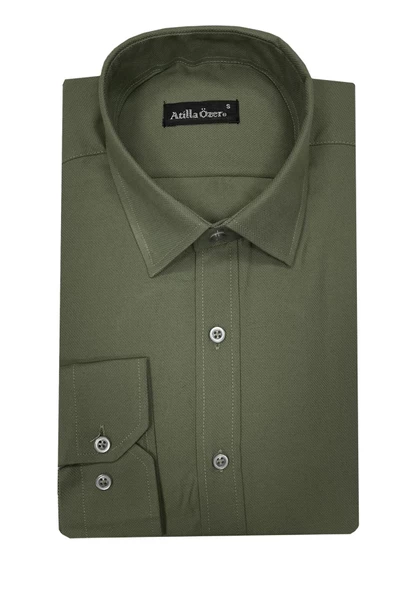 Atilla Özer Uzun Kol Slim Fit Erkek Gömlek-6857 ürün görseli 1
