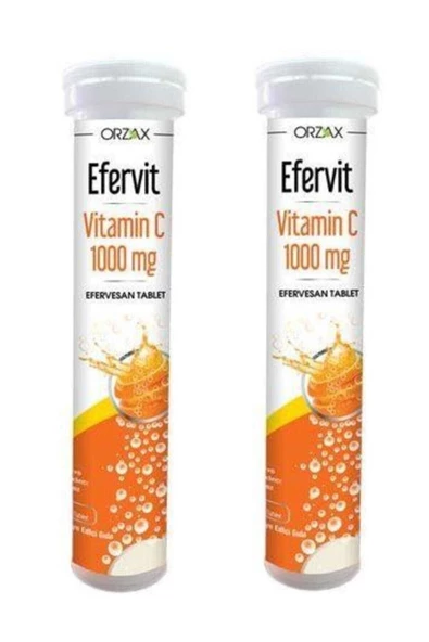 Efervit Vitamin C 1000 mg 20 Efervesan Tablet 2'li ürün görseli 1