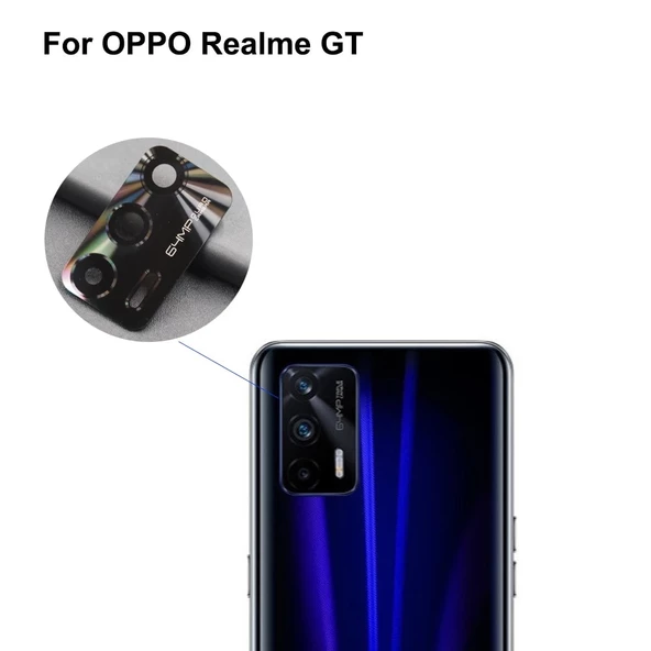 Oppo Realme GT Arka Kamera Camı (Çıtasız Sadece Cam) ürün görseli 1