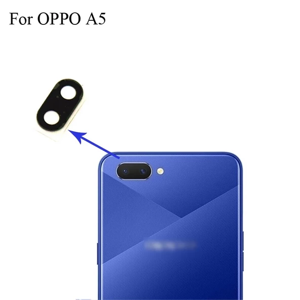 Oppo A5S Arka Kamera Camı (Çıtasız Sadece Cam) ürün görseli 1