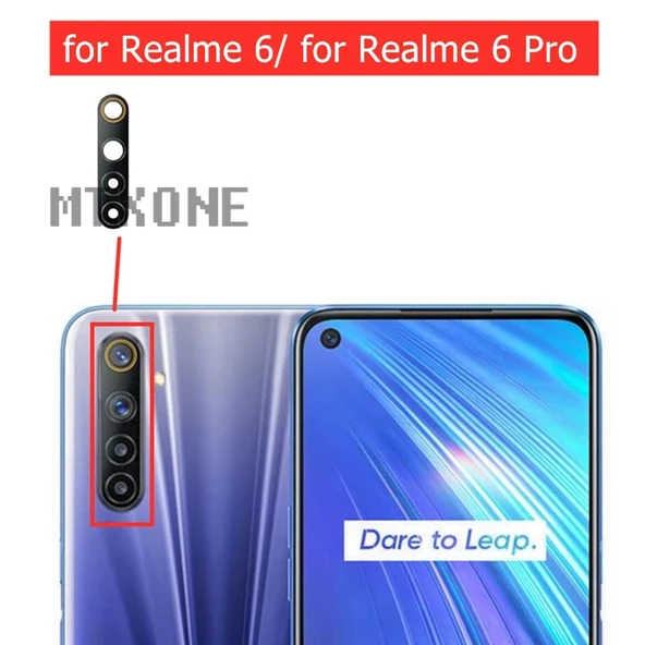 Oppo Realme 6i Arka Kamera Camı (Çıtasız Sadece Cam) ürün görseli 1