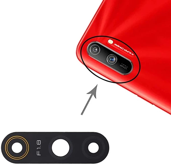 Oppo Realme C3 Arka Kamera Camı (Çıtasız Sadece Cam) ürün görseli 1
