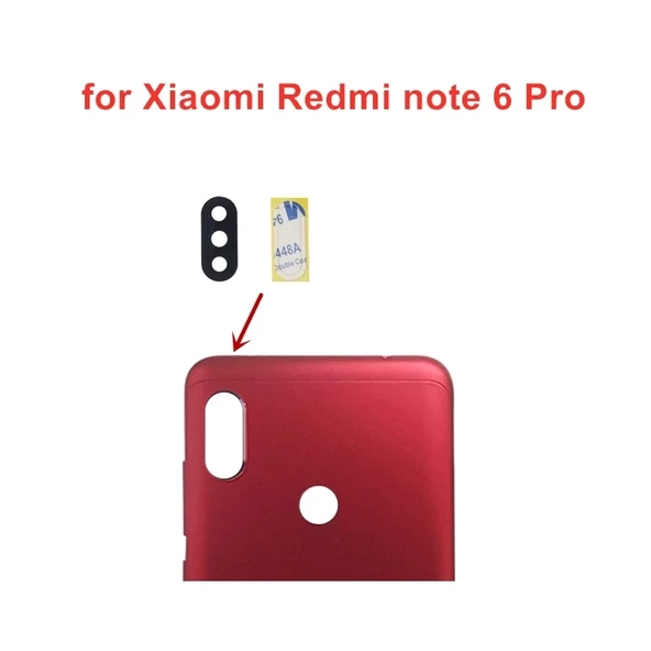 Xiaomi Redmi Note 6 Arka Kamera Camı (Çıtasız Sadece Cam) ürün görseli 1