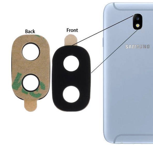 Samsung J730 J7 Pro Arka Kamera Camı ( Çıtasız Sadece Cam) ürün görseli 1