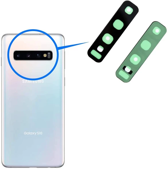Samsung G973 S10 Arka Kamera Camı ( Çıtasız Sadece Cam) ürün görseli 1