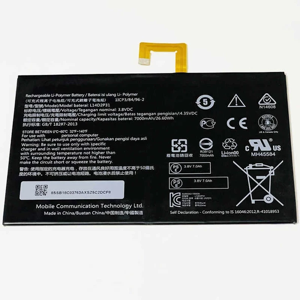 Lenovo Tab 10 Tb X103 X103F Batarya Pil L14D2P31 ürün görseli 1