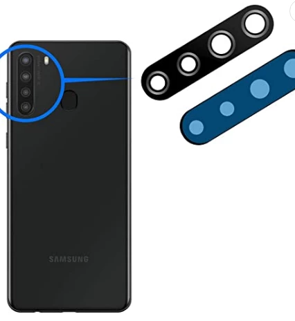 Samsung A215 A21 Arka Kamera Camı Lensi (Çıtasız Cam) ürün görseli 1