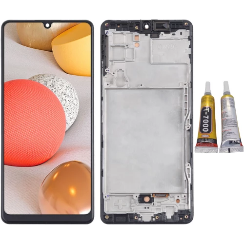 TE Samsung A42 5G A426F Uyumlu OLED Çıtalı Lcd Ekran + B7000 ürün görseli 1