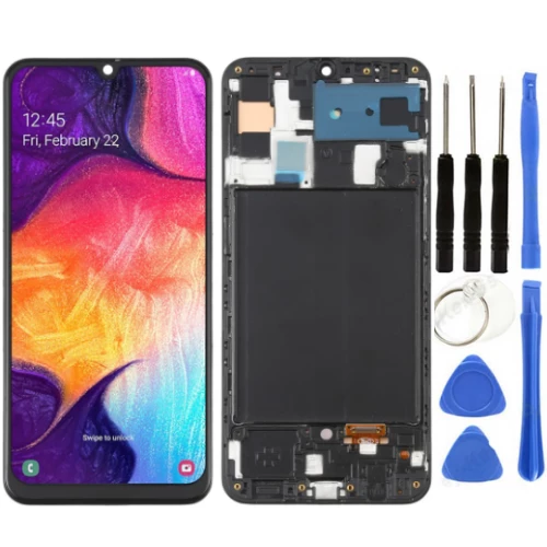 TE Samsung A50 A505F Uyumlu Çıtalı Lcd Ekran Servis + Tamir Seti ürün görseli 1