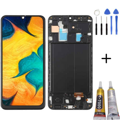 TE Samsung A50S A507F Uyumlu OLED Çıtalı Lcd Ekran + Montaj Kiti ürün görseli 1