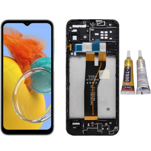 TE Samsung M14 5G M146 Uyumlu Çıtalı OLED Lcd Ekran + B7000 ürün görseli 1