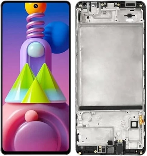 TE Samsung M51 M515 Uyumlu Çıtalı OLED Lcd Ekran Dokunmatik ürün görseli 1