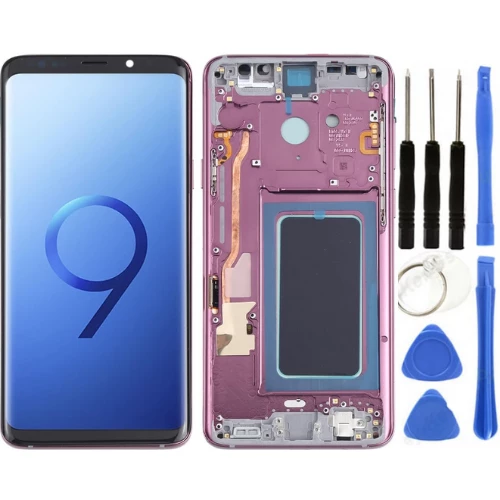 TE Samsung S9 Plus G965 Uyumlu Çıtalı Lcd Ekran Servis Rose ürün görseli 1