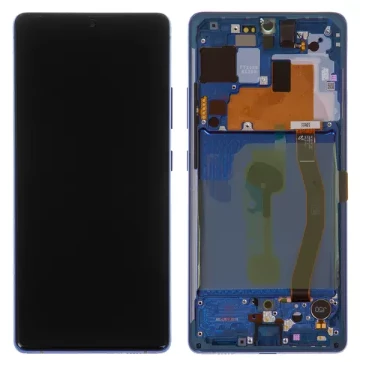 TE Samsung S10 Lite G770F Uyumlu Çıtalı Lcd Ekran Mavi ürün görseli 1