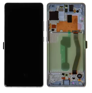 TE Samsung S10 Lite G770F Uyumlu Çıtalı A Kalite Lcd Ekran Beyaz ürün görseli 1