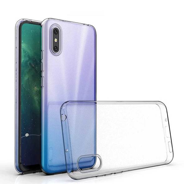 Xiaomi Redmi 9A Kılıf Ultra İnce Esnek Sararmaz Şeffaf Süper Silikon Kılıf ürün görseli 1
