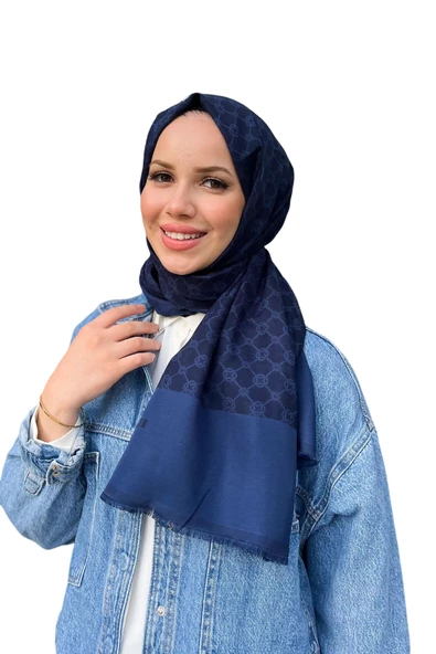 AKER ELEGANCE MONOGRAM ŞAL 1090100 - Resim 7