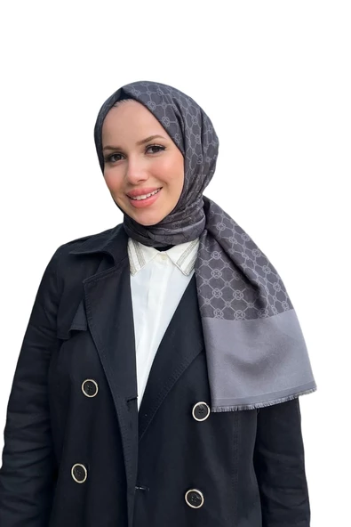 AKER ELEGANCE MONOGRAM ŞAL 1090100 - Resim 4