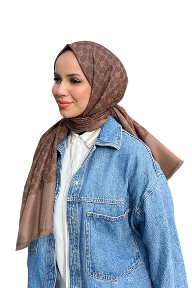 AKER ELEGANCE MONOGRAM ŞAL 1090100 - Resim 10