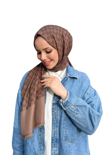 AKER ELEGANCE MONOGRAM ŞAL 1090100 - Resim 9