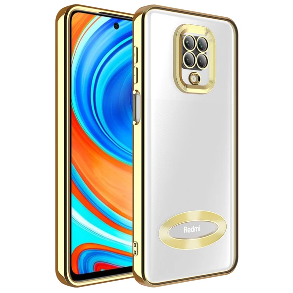 Xiaomi Redmi Note 9S Kılıf Kamera Korumalı Logo Gösteren  Omega Kapak ürün görseli 1