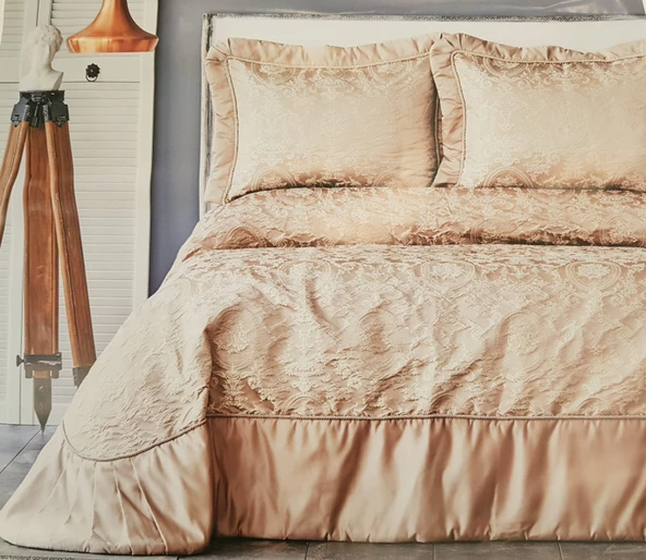 Karaca Home Plazzo Pudra Yatak Örtü Set ürün görseli 1