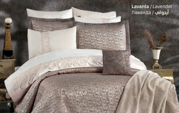 Güzide Ev Modası Elegans Çeyiz Paketi Mihrimah Lavanta ürün görseli 1