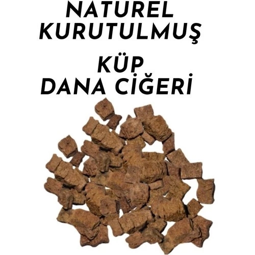%100 Doğal Kurutulmuş Küp Dana Ciğeri 100 GR - Katkısız Köpek Ödülü ürün görseli 1