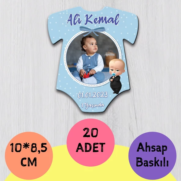 Zıbınlık Tasarımlı Magnet 20 Adet ürün görseli 1