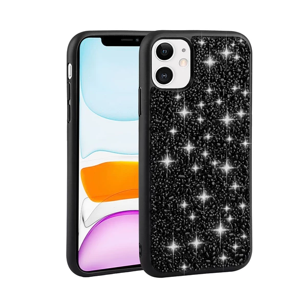 iPhone 11 Kılıf Parlak Taşlı Tasarım Linea Kapak kılıf ürün görseli 1