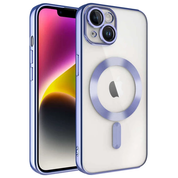 iPhone 14 Kılıf Kamera Korumalı Kablosuz Wireless Şarj Özellikli Demre Kapak ürün görseli 1