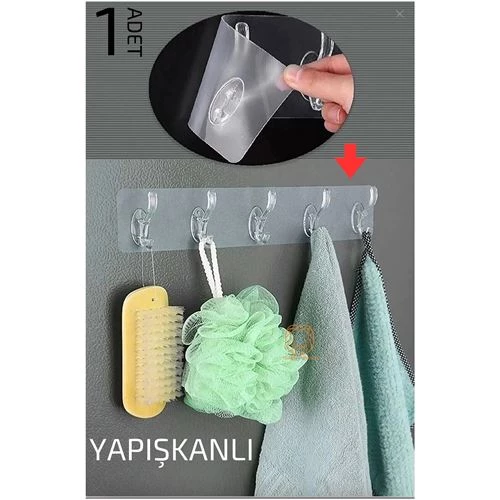 ModaCar 5 Pinli Yapışkanlı Askı Xenoty Design ürün görseli 1