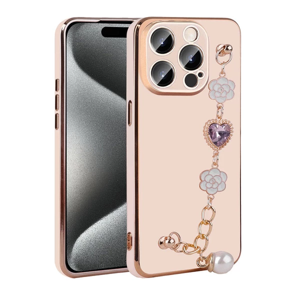 iPhone 15 Pro Kılıf El Tutamaçlı Kamera Korumalı Taka Silikon Kapak ürün görseli 1