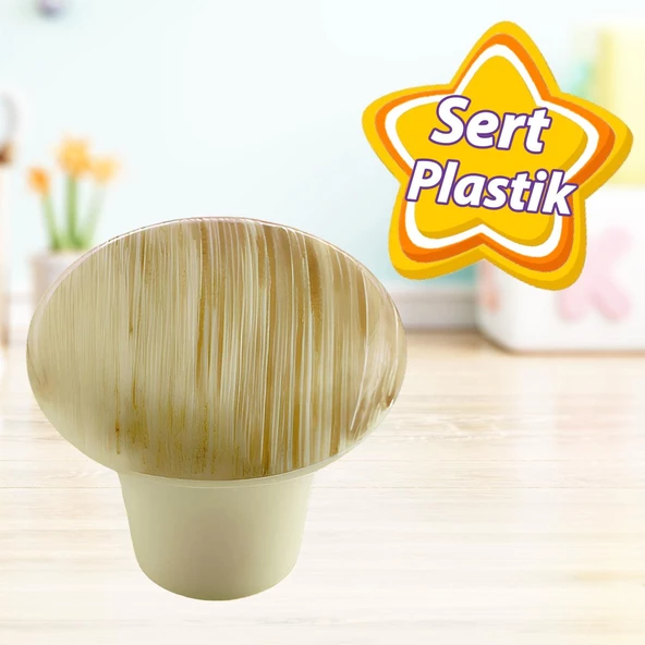 Sert Plastik Mantar Düğme Kulp Kayın Dolap Mobilya Mutfak Dolabı Çekmece Kapak Kulpu Kulbu ürün görseli 1