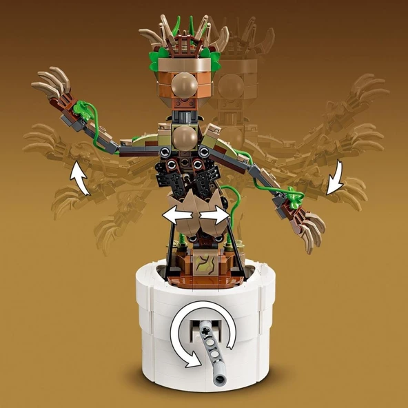 LEGO Marvel 76297 Dans Eden Groot (459 Parça) - Resim 6