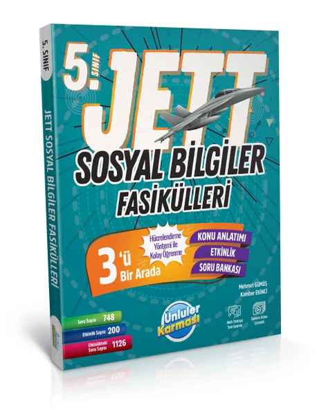 Ünlüler Karması 5. Sınıf Jett Sosyal Bilgiler Fasikülleri Soru Bankası ürün görseli 1