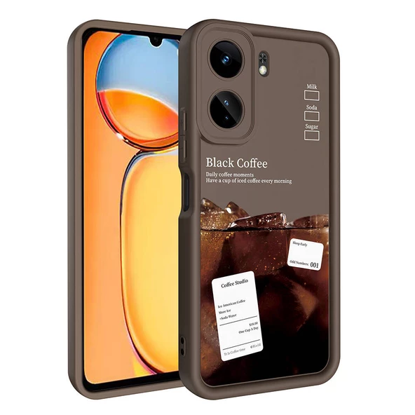 Xiaomi Redmi 13C Kılıf Kamera Korumalı Baskılı Arka Yüzey Klas Kapak ürün görseli 1