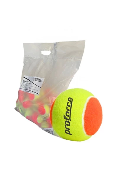 Proforce 7 Yaş Turuncu Noktalı Tenis Topu 48 Li Paket Tb7 ürün görseli 1